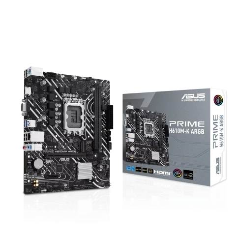 Материнская плата/ PRIME H610M-K ARGB//LGA1700 H610 U32 GEN 1 M.2 AURA MB фото 6