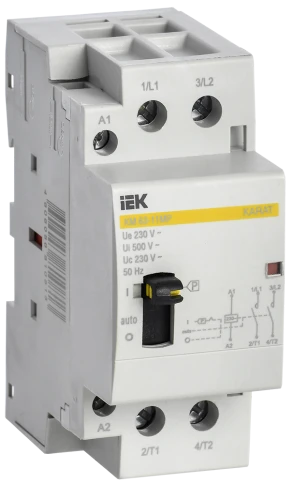 Контактор модульный с ручным упр. КМ63-11МР AC KARAT IEK фото 1