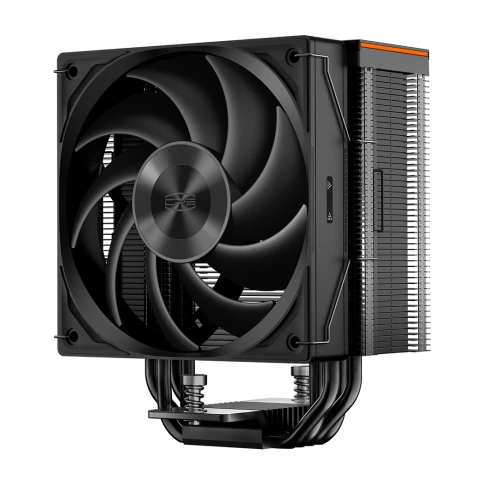 Кулер для процессора/ CPU Cooler PCCooler RZ400 V2 BK (230W, 4-pin PWM, 155mm, Al/Cu, 4x6mm, 1x120mm, 86.73CFM, 32dBA, 2200RPM, S: 1851/1700/1200/115X, AM5/AM4, black) фото 2