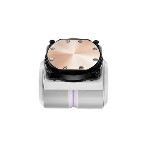 Система охлаждения/ Water Cooling System PCCooler DE360 Pro WH (300W, 360mm, White, ARGB Pump, Fans: 3x120mm, 86.73CFM, 32dBA, 2200RPM/ Pump height 57mm, 28dBA, 3200RPM, Rad thickness 27mm/ S: 1851, 1700, 1200, 115X, AM5, AM4, AM3) фото 5