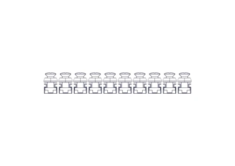 Mounting kit Systeme Electric, Uniprom series, M6 (screw, washer, snap nut), pack of 50 pcs. фото 2