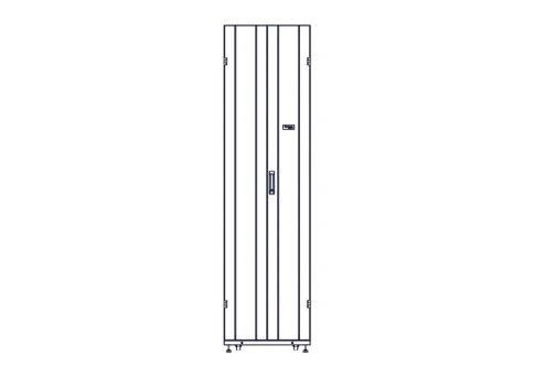 Шкаф Systeme Electric, серия Uniprom, 48U-600/1200, боковые панели 4шт, черный фото 4