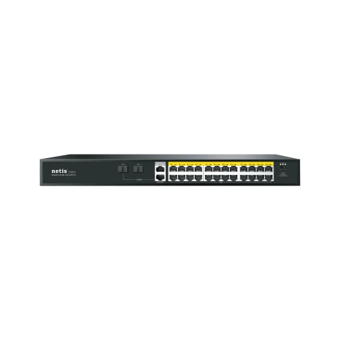 Коммутатор/ Коммутатор Netis P124GH (L2) 24x100Мбит/с 2x1Гбит/с 1xКомбо(1000BASE-T/SFP) 1SFP 24PoE 24PoE+ 360W н фото 1