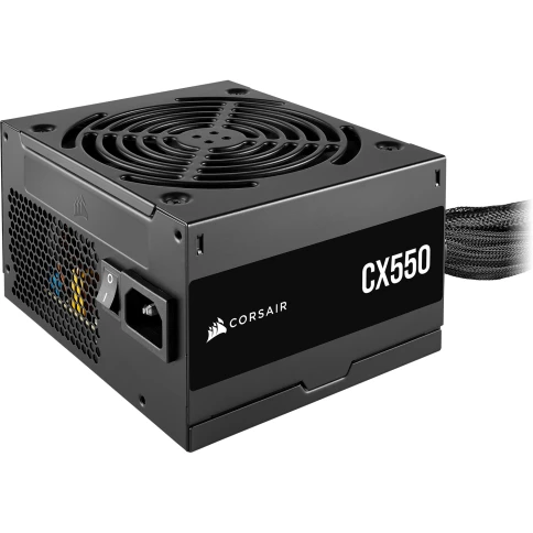 Блоки питания/ Power Supply Corsair CX550, Model RPS0127, 550W 80+ Bronze (ATX, 2.31, Non-modular, 1x24(20+4)pin, 1xCPU 8(4+4)pin, 2xPCIe*2 8(6+2)pin, 3xSATA3, 2xMOLEX4pin, Active, 120x120mm, 150x120x86mm, APFC, Power cable-EU, black) фото 4