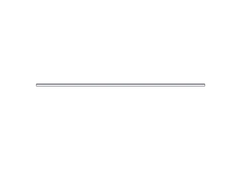 Horizontal bottom seal for cabinets of the Uniprom series, 750 mm wide, 1 pc. фото 2