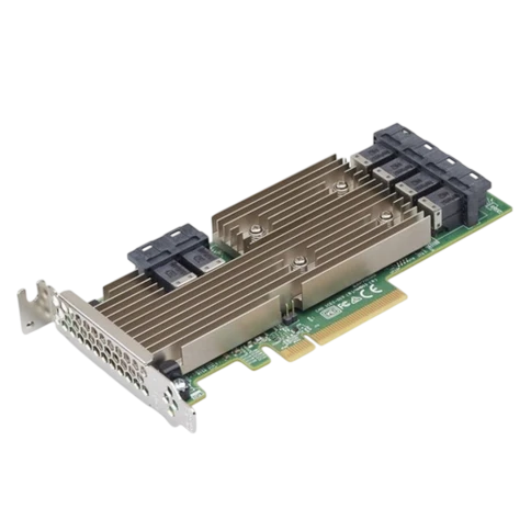 HBA-адаптер Broadcom 9305-24i SGL (05-25699-00 / 03-25699-02007) PCIe 3.0 x8 LP, SAS/SATA 12G HBA, 24port(6*int SFF8643), 3224 IOC/ LSI SAS 9305-24i SGL 24-Port Int, 12Gb/s SATA+SAS, PCIe3,0 HBA фото 1
