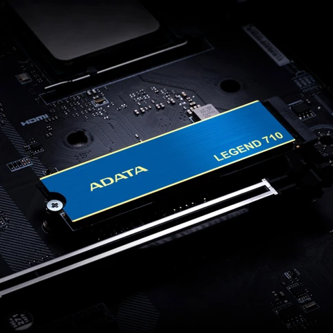Твердотельный накопитель/ ADATA SSD LEGEND 710, 512GB, M.2(22x80mm), NVMe 1.4, PCIe 3.0 x4, 3D NAND, R/W 2400/1000MB/s, IOPs 90 000/150 000, TBW 130, DWPD 0.23, with Heat Sink (3 года) фото 8