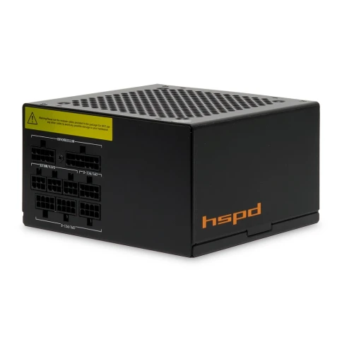 Блок питания/ Power Supply HSPD, 750W 80+ Gold (ATX, 2.52, Full modular, 1x24(20+4)pin 600mm, 2xCPU 8(4+4)pin 700mm, 2xPCIe*2 8(6+2)pin 600+150mm, 2xSATA*3 500+150+150mm, 1xMOLEX*3 500+150+150mm , Active, 120x120mm, 150x140x86mm, APFC, OVP, OPP, SCP, UVP, фото 2