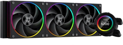 Система водяного охлаждения ID-Cooling SL360 ARGB Soc-AM5/AM4/1200/1700/1851 черный 4-pin 14-30dB Al+Cu LCD 350W Ret [SL360] фото 1