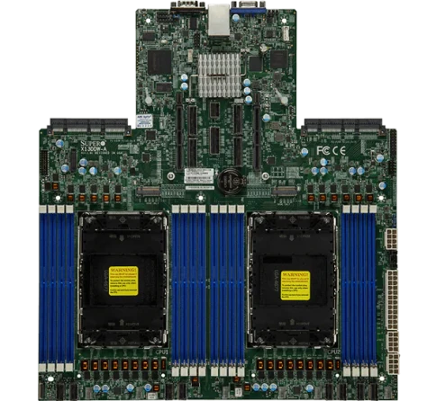 Серверная платформа/ SYS-621C-TN12R (bundle9): 2U / 2x LGA-4677 / 16x DDR5 RDIMM / 12x 3.5/2.5 NVMe/SATA/SAS /  2x PCIe 5.0 x16 FHHL / 3x PCIe 5.0 x8 FHHL / 2x PCIe 5.0 x4 NVMe M.2 / 1x 2-Port 1GbE RJ45 / TPM / 2x 1200W Power (12 NVME config) фото 7