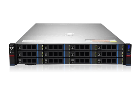 Серверная платформа/ Gooxi SR201-D12RE 2u 12 bay platform with expander backplane, based on AMD 7003 ; 2x 2.5" rear SAS/SATA; 2x 2.5" rear NVMe ; RAID 9460-8i 4G +BBU, 2xPCIe 4.0x16; 4xPCIe 4.0x8 ; RAIL kits; 2x1300W psu EU power cables фото 1