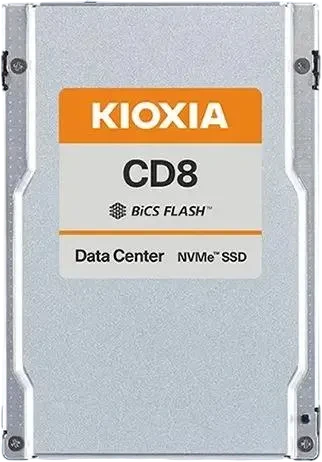 Серверный твердотельный накопитель/ KIOXIA SSD CD8-R, 7680GB, U.2(2.5" 15mm), NVMe 1.4, PCIe 4.0 x4, TLC, R/W 7100/6000 MB/s, IOPs 1500K/200K, DWPD 1 (12 мес.) SIE фото 1