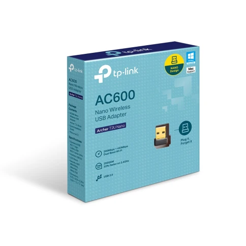 Адаптер Wi-Fi/ AC600 Nano Wi-Fi USB Adapter, USB 2.0 фото 5