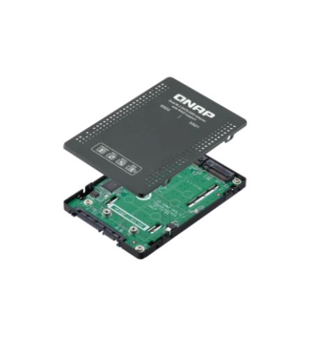 Адаптер/ QNAP QDA-A2MAR HDD/SSD drives adapter 2 x M.2 2280 SATA SSD -> 1 x SATA 2.5" , Transfer rate 6 Gb/s. Supports RAID 0, 1, JBOD. w/o HDD фото 1