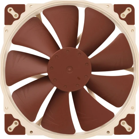 Кулер для корпуса/ Case Cooler Noctua NF-A20 5V PWM (200x200x30mm, 4-pin PWM, 86.46CFM, 18.1dBA, 800RPM, Beige/Brown) фото 2