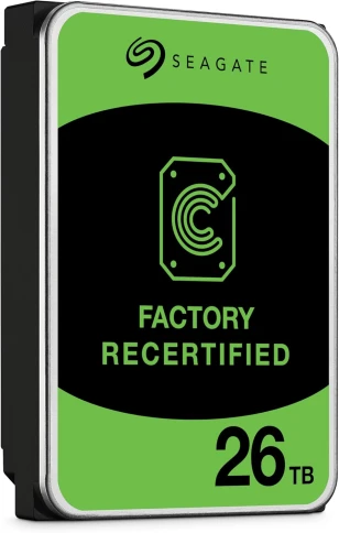 Жесткий диск/ HDD Seagate Exos  SATA 26Tb 7200 6Gb/s 512Mb OFFICIAL RECERTIFIED MTBF - 2.5M hrs 1 year warranty (replacement WUH722626ALE6L4, WD261KRYZ, WUH722624ALE6L4, WD241KRYZ, WD221KRYZ, ST24000NM002H) фото 4