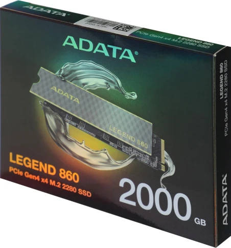 Твердотельный накопитель/ ADATA SSD LEGEND 860, 2000GB, M.2(22x80mm), NVMe 1.4, PCIe Gen 4x4, 3D NAND, R/W 6000/5000MB/s, IOPs н.д./н.д., TBW 640, DWPD 0.2 (5 лет) фото 10