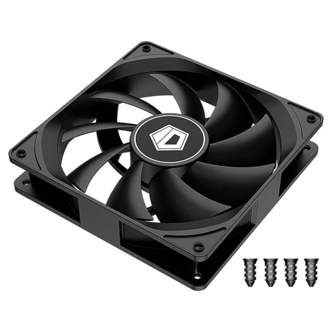 Вентилятор для корпуса ID-Cooling FL-12025K 120х120x25 черный 3-pin 21дБ Ret [FL-12025K] фото 16