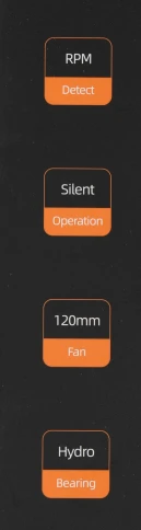 Вентилятор для корпуса ID-Cooling FL-12025K 120х120x25 черный 3-pin 21дБ Ret [FL-12025K] фото 13