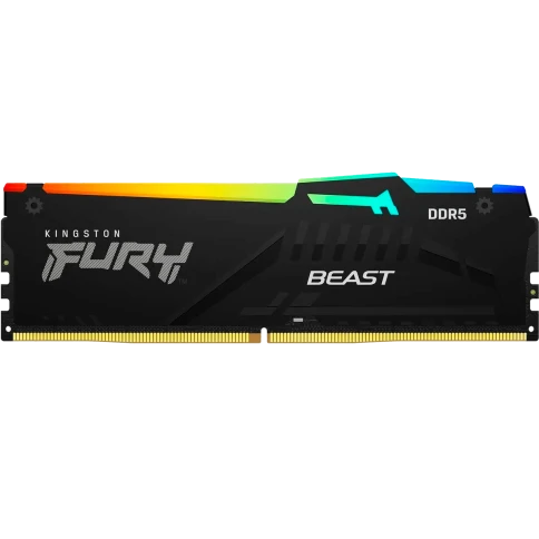 Память оперативная/ Kingston 16GB 5600MT/s DDR5 CL36 DIMM FURY Beast RGB EXPO фото 1
