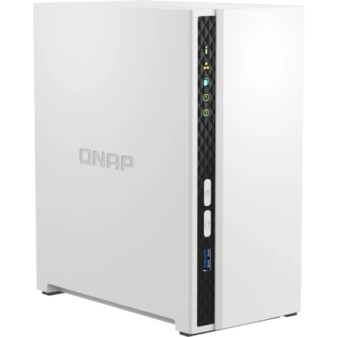 Сетевое хранилище без дисков/ SMB QNAP TS-233 NAS 2 HDD trays. ARM 4-core Cortex-A55 2.0GHz, ram 2 GB (max), 1x1GbE, 2xUSB 2.0 port,1xUSB 3.2 Gen 1 фото 4