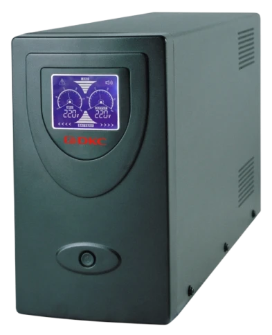 Линейно-интерактивный ИБП ДКС серии Info LCD, 2000 ВА/1200 Вт, 1/1,2xIEC C13, 2xSchuko, USB + RJ45, LCD, 2x9Aч фото 2