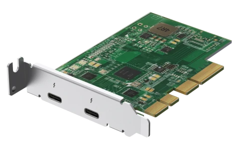 Карта расширения/ QNAP QXP-T32P Dual Port Thunderbolt 3 Adapter, 2 Thu фото 5