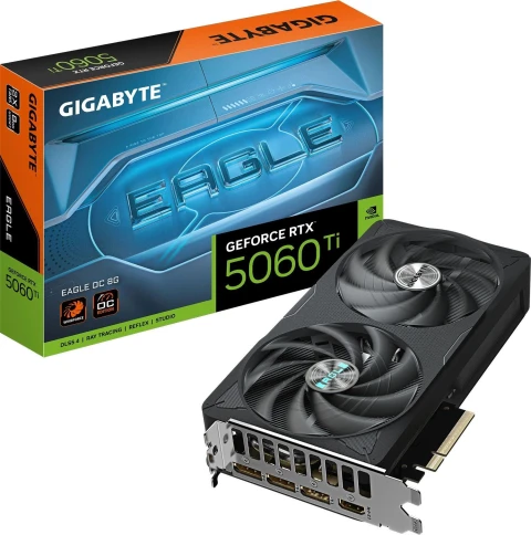 Видеокарта Gigabyte PCI-E 5.0 GV-N506TEAGLE OC-8GD 1.0 NVIDIA GeForce RTX 5060TI 8Gb 128bit GDDR7 2617/28000 HDMIx1 DPx3 HDCP Ret фото 10