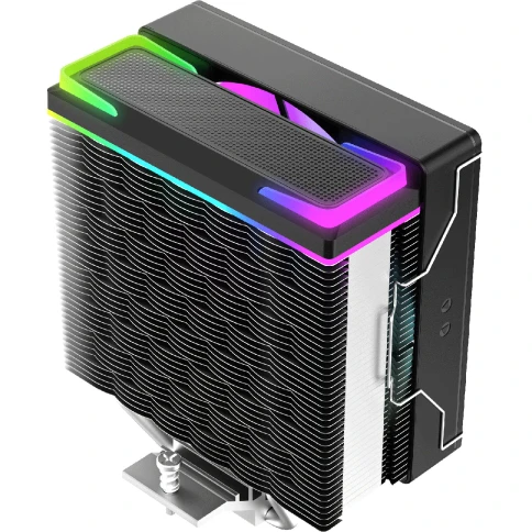 Кулер для процессора/ CPU Cooler Ocypus Delta A40 SE BK ARGB (190W, 4-pin PWM, 147mm, Al/Cu, 4x6mm, ARGB, 1x120mm, 60CFM, 31dBA, 1800RPM, S: 1851/1700/1200/115X, AM5/AM4, black) фото 6