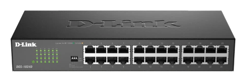 Коммутатор/ Неуправляемый коммутатор, 24x1000Base-T, DIP-переключатель, защита от статического электричества до 1 кВ фото 1