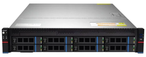 Серверная платформа/ Gooxi AS201-D08R-G3 2u 8 bay server with direct backplane,based on ICE lake;  Rear 2x2.5" NVMe, 2x1300W psu, EU power cables, rail kits фото 1
