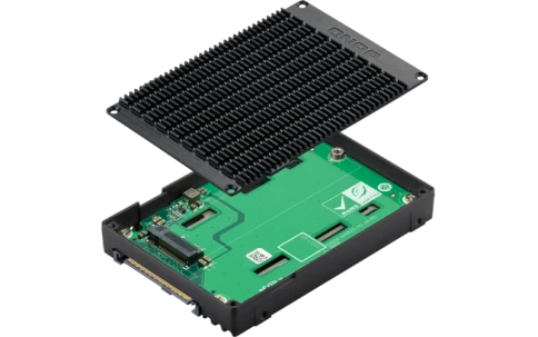 Адаптер/ QNAP QDA-UMP4 2.5" U.2 (SFF-8639) SSD adapter. 1 M.2 2280 PCIe NVMe SSD slot. PCIe Gen4 x4 interface фото 5