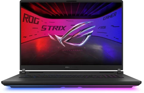 Ноутбук/ ASUS ROG Strix SCAR 18 G835LX-SA017 18"(2560x1600 mini LED)/Intel Core Ultra 9 275HX(2.7Ghz)/32768Mb/1024PCISSDGb/noDVD/Ext:NVIDIA GeForce RTX 5090(24576Mb)/Cam/BT/WiFi/90WHr/war 1y/3.3kg/Off Black/DOS фото 2
