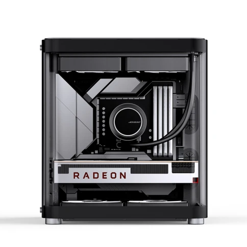 Корпус без блока питания/ Case JONSBO TK-1 Black 2.0, Mini-Tower, no fan, 1xUSB-A 3.2 + 1xUSB-C 3.2, mATX, mITX Black фото 8
