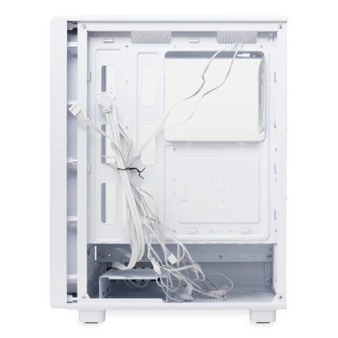 Корпус без блока питания/ Case HSPD M510, Mesh Mid Tower, White, TG, 0.5 SPCC, 4x120mm ARGB (Orbis F1) ATX, mATX, mITX 180/280/160mm 1x2.5", 1x3.5", 7xPCI 2xUSB-A 3.0 517x277x418mm фото 7