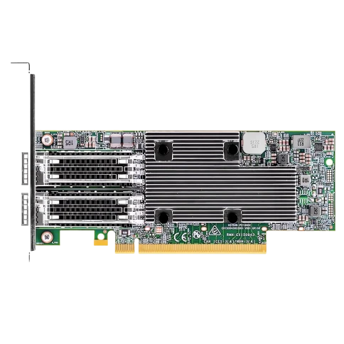 BCM57508 NIC Dual-port QSFP56, 100 Gb/s, PCI-E 4.0 x16 фото 1