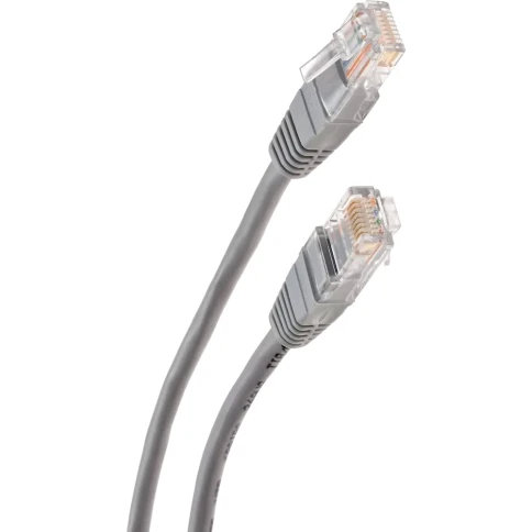 Патчкорд/ Патчкорд литой "Telecom" UTP кат.5е 5,0м серый фото 2