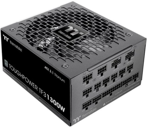 Блок питания Thermaltake ATX 1300W Toughpower TF1300 80+ titanium 24pin APFC 140mm fan color LED 12xSATA Cab Manag RTL фото 1