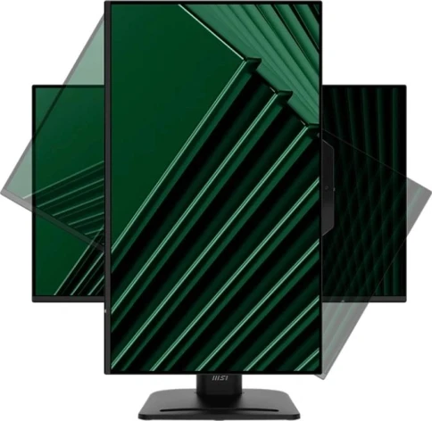 Монитор/ MSI PRO MP272PMG 27" 1920x1080, IPS, 120Hz, Webcam, 4ms, 100M:1, 300cd, VGA, HDMI, DP, 3xUSB, Speaker, H. adj, Pivot, VESA, 1y, Black фото 5
