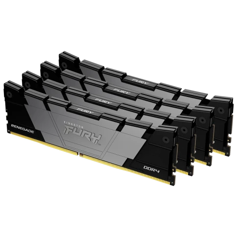 Память оперативная/ Kingston 64GB 3600MT/s DDR4 CL16 DIMM (Kit of 4) 1Gx8 FURY Renegade Black фото 1