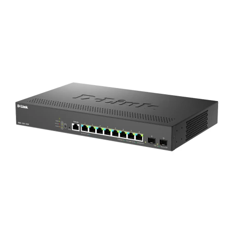 Коммутатор/ Управляемый L2 PoE-коммутатор, 8x2.5GBase-T PoE, 2x10GBase-X SFP+, PoE-бюджет 240 Вт, защита от статического электричества до 6 кВ, CLI, консольный порт RJ-45 фото 3