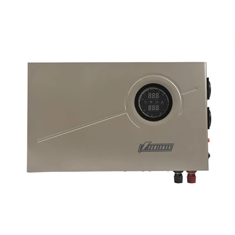 Источник бесперебойного питания/ POWERMAN Smart 1000 INV, silver, line-interactive, 1000VA/600W, 140-275V, 2 Euro sockets, external battery 12V from 45Ah to 200Ah (not included), charging current 13A, LCD display, wall-mounted, 410mm x 268mm x 70mm, 10.06 фото 2