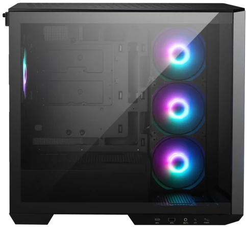 Корпус ПК без блока питания/ Case MSI MAG PANO M100R PZ, Mini-Tower, TG, 4x120mm ARGB, 1xUSB 3.2, 1xUSB 3.2 Type-C, mATX, mITX Black фото 2