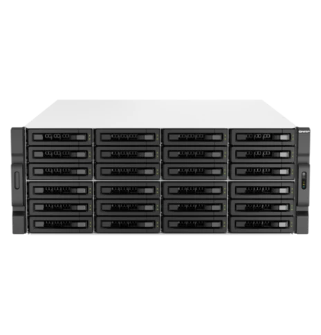 Сетевое хранилище без дисков/ ENTERPRISE QNAP TS-h3087XU-RP-E2378-64G QuTS hero NAS, Xeon E-2378 8C 16T 2.6-4.8GHz, 64 GB ECC DDR4 (4 x 16 GB) up to 128GB (4 x 32 GB), 30-bay (24 x 3.5-inch SATA + 6 x 2.5-inch SATA), 2x10 GbE, 2x2.5 GbE, 3xPCIe Slot (2 x фото 1