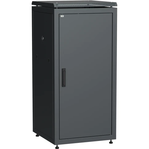 ITK Шкаф сетевой 19" LINEA N 18U 600х800 мм металлическая передняя дверь черный фото 1