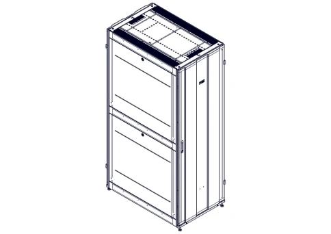 Шкаф Systeme Electric, серия Uniprom, 48U-750/1200, боковые панели 4шт, черный фото 3