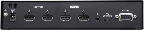 Переключатель, электрон., HDMI, 2> 2 мониторов, без шнуров, (передача сигнала до 20 м.;480p/720p/1080i/1080p-1920x1080/VGA/SVGA/SXGA/UXGA-1600x1200/WUXGA-1920x1200)/ 2X2 HDMI MATRIX SWITCH W/EU POWER CORD фото 2