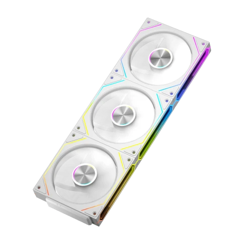 Кулер для корпуса/ Case Cooler PCCooler F3 X120R ARGB WH Reverse (120x120x25mm, 4-pin PWM, ARGB, 54CFM, 28.4dBA, 1800RPM, White) фото 5