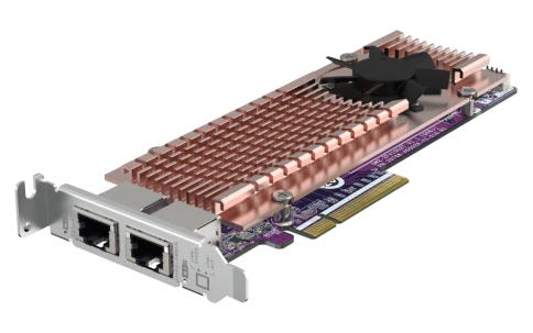 Карта расширения/ QNAP QM2-2P410G2T 2x M.2 22110/2280 NVMe SSD expansi фото 7