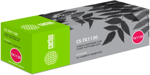 -/ Картридж лазерный Cactus CS-TK1130 TK-1130 черный (3000стр.) для Kyocera FS-1030/1130 фото 4